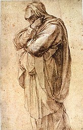Michelangelo, Study of a Mourning Woman, 1500–05