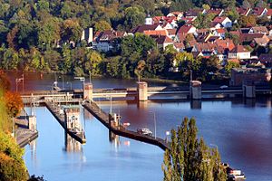 Stuttgart-Hofen lock.JPG