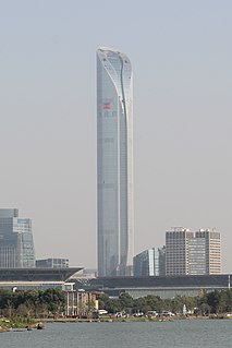 Suzhou IFS Skyscraper in Suzhou, Jiangsu, China