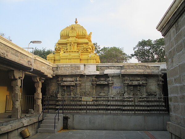 Andal shrine in the temple