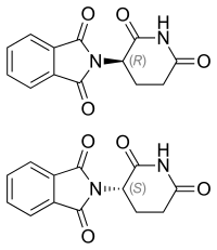 Thalidomide enantiomers.svg