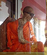 The mummified munk in Wat Khunaram, TH