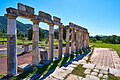 The colonnade of the Meat Market in Messene, 3rd cent. B.C. Messenia.