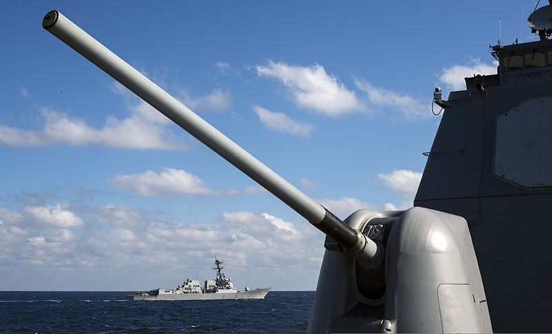 File:The guided missile destroyer USS Truxtun (DDG 103) maneuvers behind the guided missile cruiser USS Philippine Sea (CG 58) Dec. 2, 2013, in the Atlantic Ocean 131202-N-PJ969-026.jpg