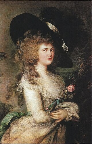 <i>Portrait of Georgiana, Duchess of Devonshire</i> Painting by Thomas Gainsborough