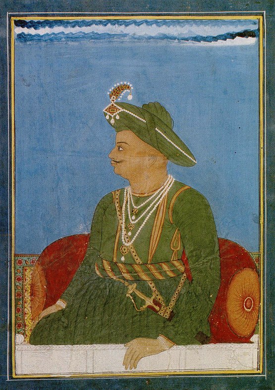 A portrait of Tipu Sultan, made during the Third Anglo-Mysore War