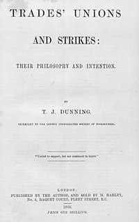 Thomas Dunning British trade unionist