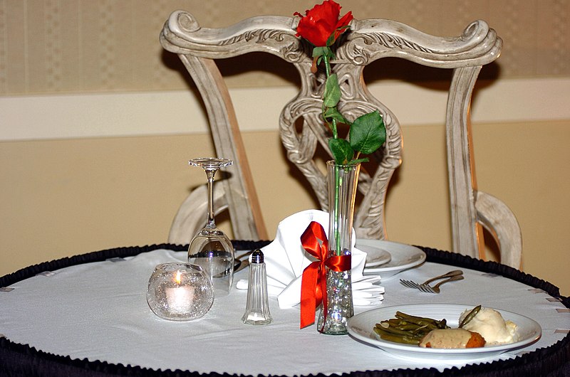 File:US Navy 071114-N-6676S-018 A meal is set on an empty table in remembrance of POWs-MIAs, both past and present.jpg