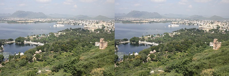 View from hillock near the Karni Mata temple