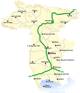 udine karta Udine (provincija)   Wikipedia udine karta