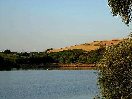 Ulley reservoir between Ulley and Aughton is in the south of the district