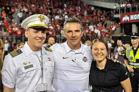 Urban Meyer, head coach of the Ohio State Buckeyes from 2012 to 2018 Urban Meyer in 2017.jpg