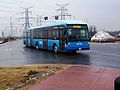 Viva bus #5218 entering the Richmond Hill terminal.