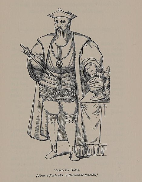 File:Vasco da Gama, from Manuscript of Barretto de Resende.jpg