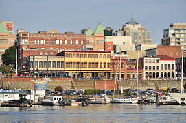 Wharf Street buildings from Delta Victoria Ocean Pointe