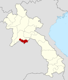 Položaj provincije u Laosu