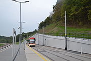 Przystanek PKM Gdańsk Brętowo – jedyna w Polsce końcówka tramwajów dwukierunkowych zespolona z peronem kolejowym