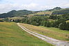 Blick vom Komberg bei Gersfeld westnordwestwärts zum Maiensteinküppel am höheren Bodenhofküppel und zum Wachtküppel (von links nach rechts)