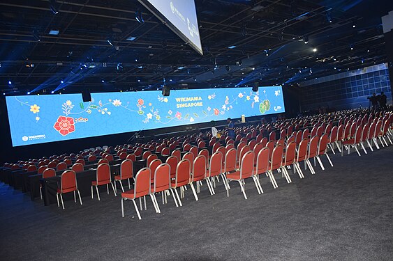 wikimania 2023 large conference hall in singapore