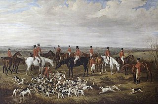 Lord Anson's Hunt at a Meet near Ather Stone