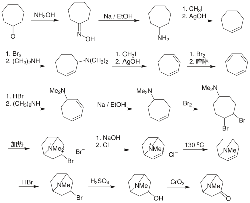 File:WillstatterTropinoneSynthesis.svg