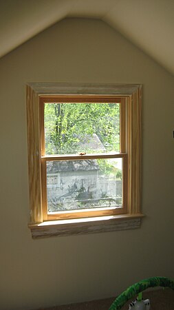 Window, moldings, sashes, and trims
