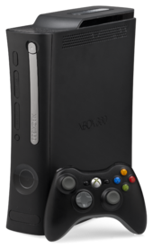 black xbox 360