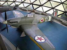 Hawker Hurricane Mk IVRP with Yugoslav Air Force markings, Museum of Aviation in Belgrade, Belgrade, Serbia Yu Hurricane.jpg