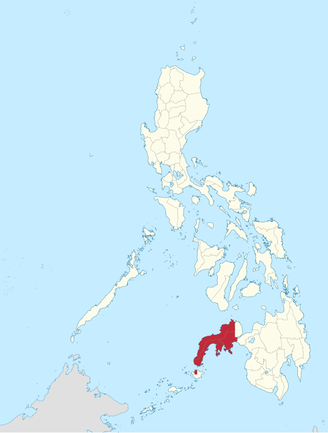 Península de Zamboanga na Filipinas  Coordenadas : 7°50'N, 122°25'E