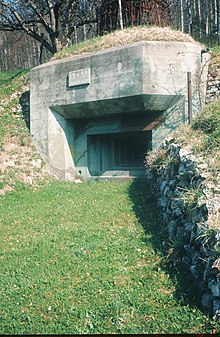 Infanteriebunker A 3624 Reigoldswil-Grund (Aufnahme ca. 1968)