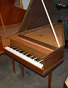 A kit-built Zuckermann "Z-box" harpsichord Zuckermann ZBox harpsichord.JPG