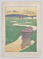 版画"The Derelict" or "The Lost Boat"(1916)