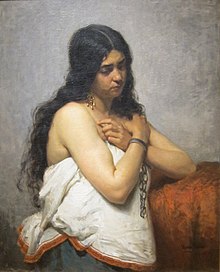 The Quadroon Girl (1878) oil painting by Henry Mosler (Cincinnati Art Museum 1976.25) 'The Quadroon Girl' by Henry Mosler, Cincinnati Art Museum.JPG