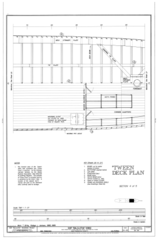 'Tween Deck Plan, Section 4 of 5 - Ship BALCLUTHA, 2905 Hyde Street Pier, San Francisco, San Francisco County, CA HAER CAL, 38-SANFRA, 200- (feuille 26 sur 69) .png