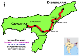 <span class="mw-page-title-main">Guwahati–Dibrugarh Intercity Express</span>