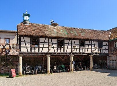 Central garage with tractors Écomusée d’Alsace Ungersheim France