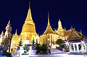 Wat Phra Kaew, regarded as the most sacred Buddhist temple (wat) in Thailand