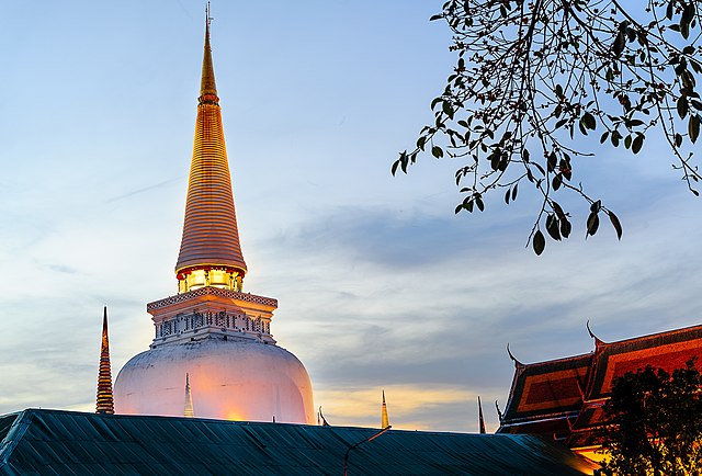 The main chedi in Wat Phra Mahathat, Nakhon Si Thammarat