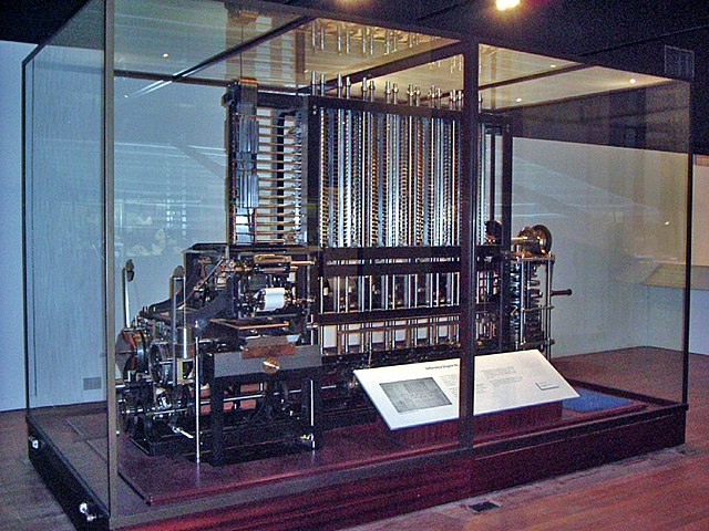 The replica Difference Engine No. 2 in the Science Museum, London