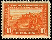 San Francisco, California
1913 issue 10-cent Panama-Pacific Expo 1913 U.S. Stamp.1.jpg