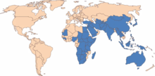 Countries in blue are where bovine ephemeral fever has been reported 13567 2015 262 Fig1 HTML.webp