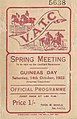 Front cover 1922 Caulfield Guineas racebook