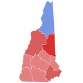 Tahun 1960 New Hampshire gubernur hasil pemilihan peta oleh county.svg