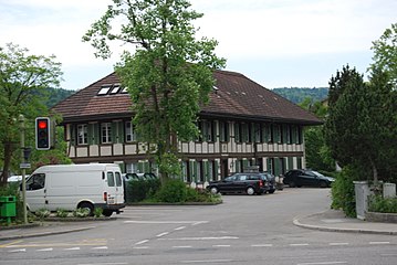 Fachwerkhaus (Gemeindehaus) im Ortszentrum