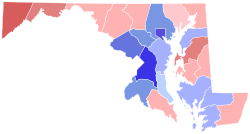 Maryland Senate Election Results by County, 2012.svg