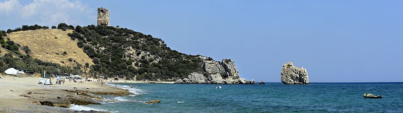 File:20130816 Apollonia Tower Kavala Thessaloniki old highway Greece Panorama.jpg