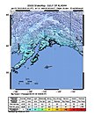 Intensity map of the affected area