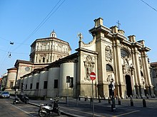 Santa Maria della Passione, a late Renaissance-style church with a late Baroque facade 2964MilanoSMariaPassione.jpg