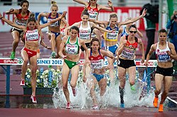 3000 meter hindring ved EM i Helsinkis 2012