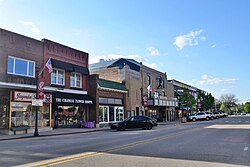 400 blokova autoceste Lincoln, Rochelle Downtown Historic District.jpg